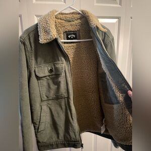 Billabong Men's Olive Corduroy Jacket